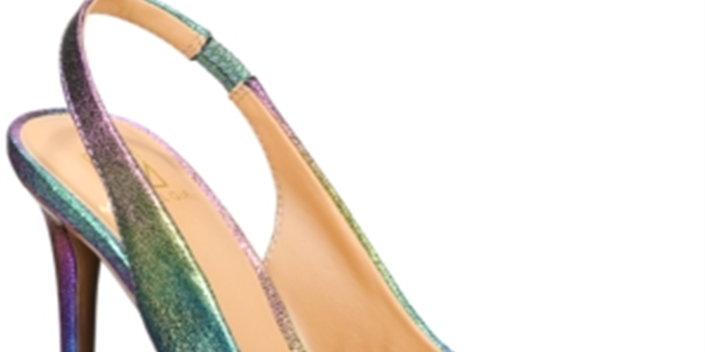 Material Girl Women's Darcie Pumps  Rainbow Purple Size 5.5 M