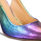 Material Girl Women's Darcie Pumps  Rainbow Purple Size 5.5 M