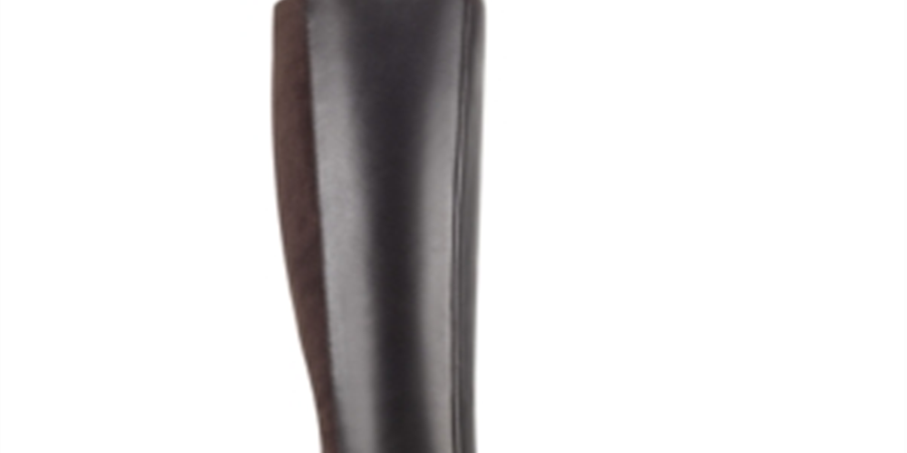 Bandolino Women's Buckle Accent Cushioned Bilya Almond Toe Block Heel Zip up Leather Heeled Boots Dark Brown Size 8 M