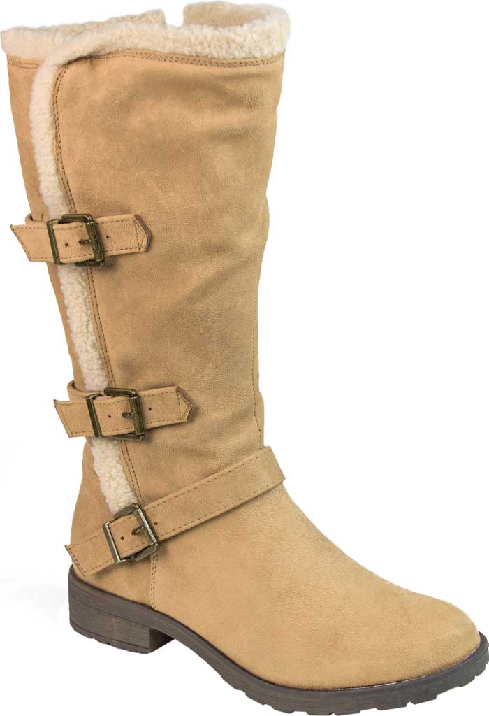 White Mountain Women's Santell Tall Buckle Boot Brown Size 6 M