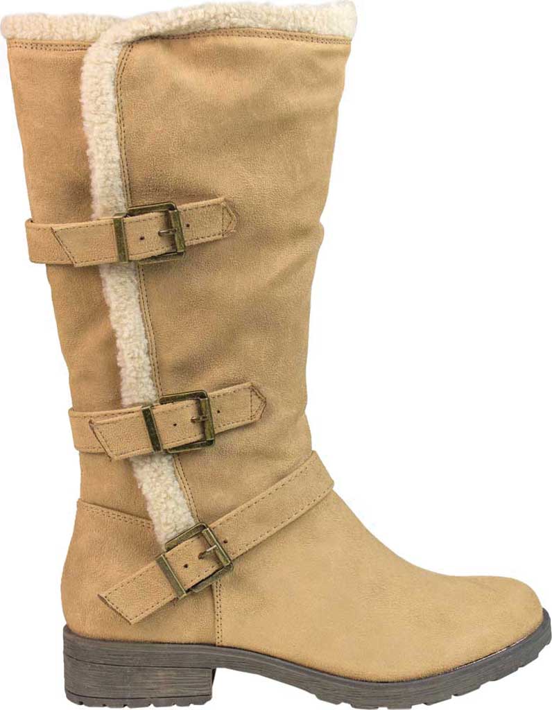 White Mountain Women's Santell Tall Buckle Boot Brown Size 6 M