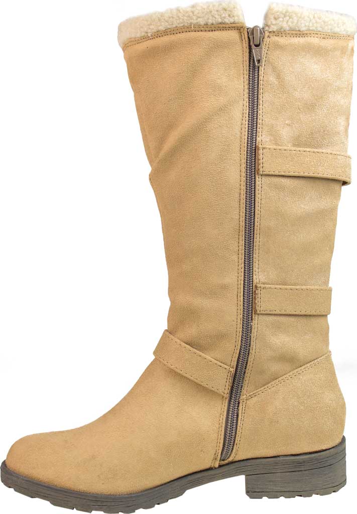 White Mountain Women's Santell Tall Buckle Boot Brown Size 6 M