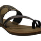 Rock & Candy Women's Billyne Fabric Open Toe Casual Slide Sandals Black Size 7.5 M