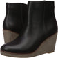 Kensie Women's Hatley Wedge Booties Black Size 7