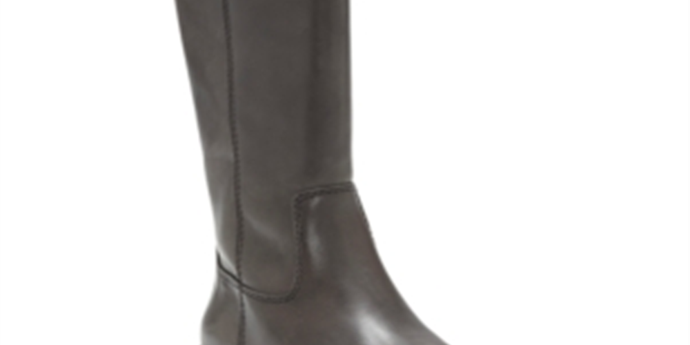 INC International Concepts Women's Fawne Leather Knee High Riding Boots Brown Size 7 M