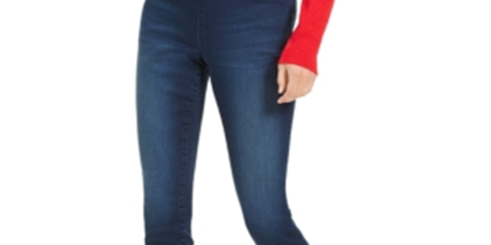 INC International Concepts Women's Pull on Denim Jeggings Blue Size 6