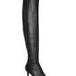 INC International Concepts Women's Izetta Fabric Almond Toe Knee Black Size 5.5
