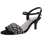 Caparros Women's Quirin Suede Open Toe Special Occasion Ankle Strap Sandals Gray Size 8 M
