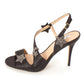 INC International Concepts Women's Renita Fabric Open Toe Special Occasion Slingback Sandals Black  Size 9.5M