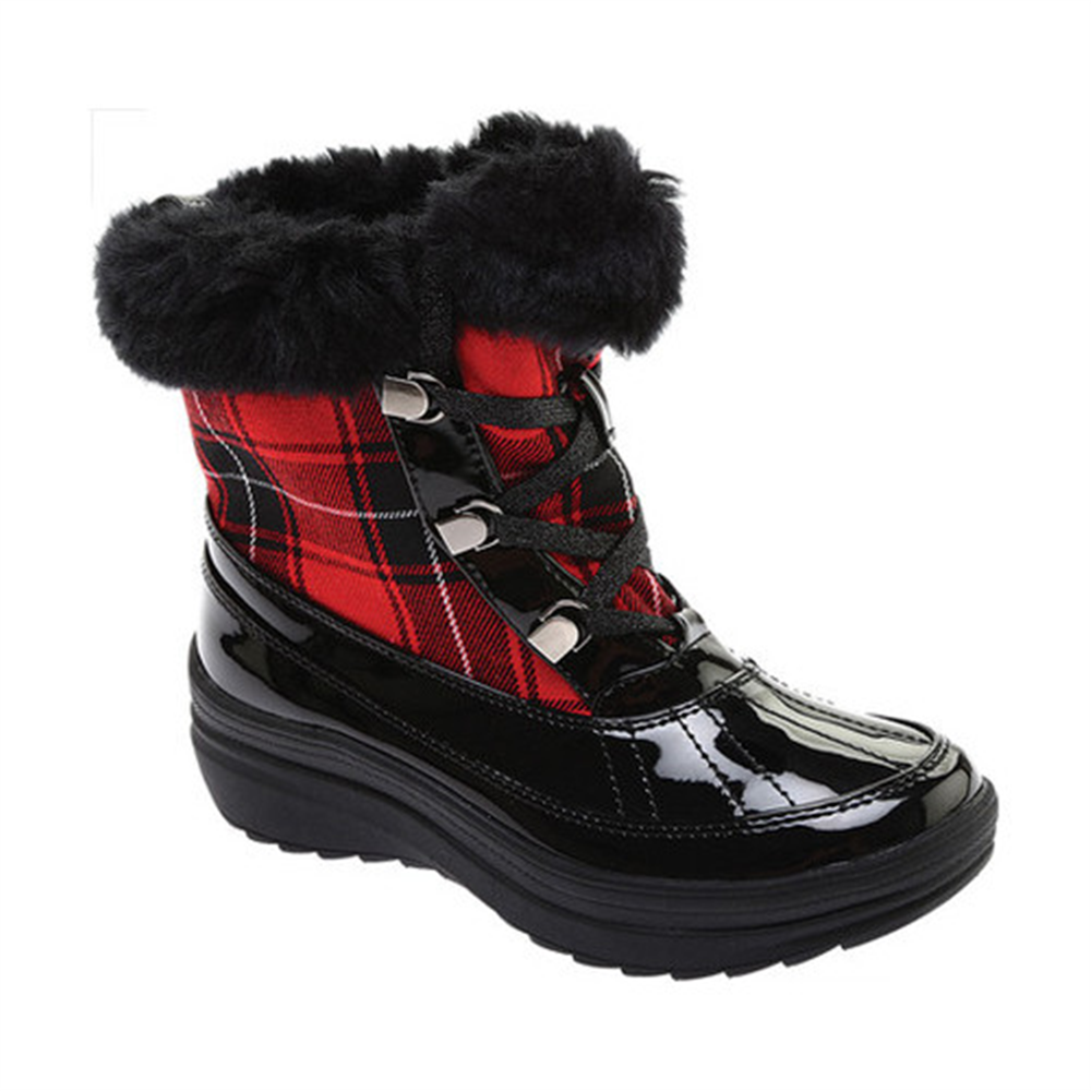 Anne Klein Women's Gayla Duck Boot Red Size -6.5 M