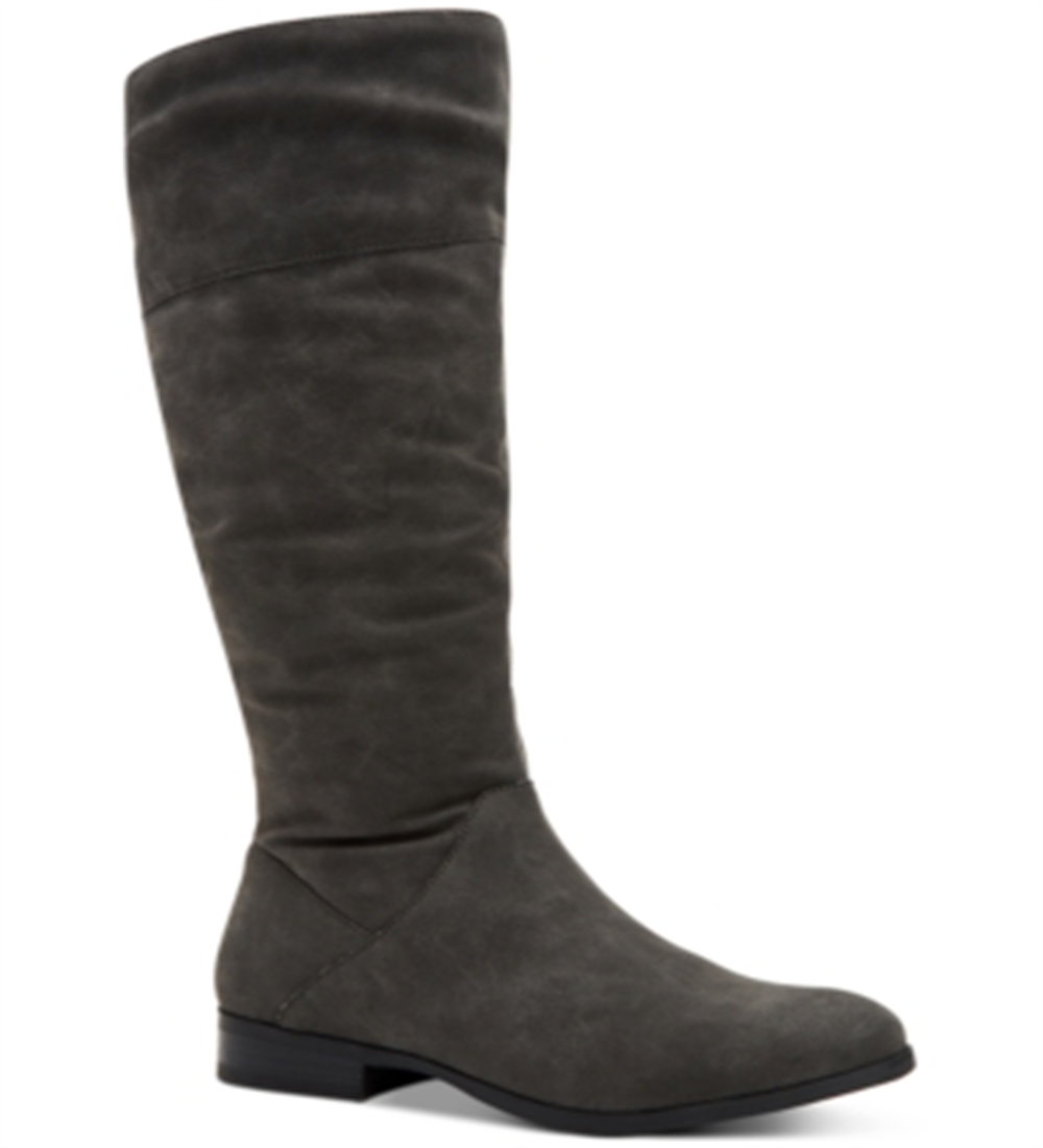 Style & Co Women's Kelimae Round Toe Knee High Fashion Boots Gray Size 5.5 M