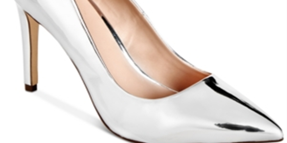 Call It Spring Womens Agrirewiel Fabric Pointed Toe Classic Pumps Silver Size 7 B