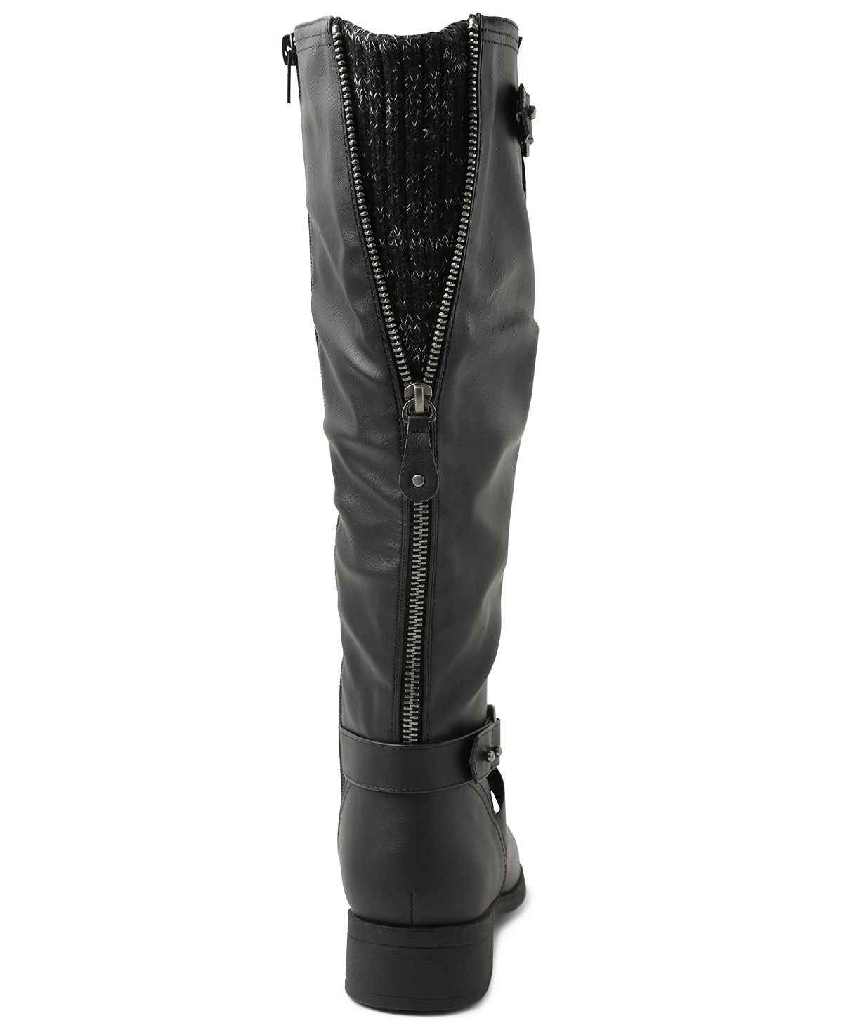 XOXO Women's Maxfield Wide F Tall Riding Boots Black Size 5.5
