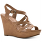 American Rag Women's Arielle Faux Leather Strappy Wedges Brown Size 8.5 M