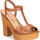American Rag Women's Jamie1 Peep Toe Special Occasion Ankle Strap Sandals Brown Size 8 M