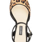 Nine West Women's Gail Leopard Sandal Brown Size 7 M
