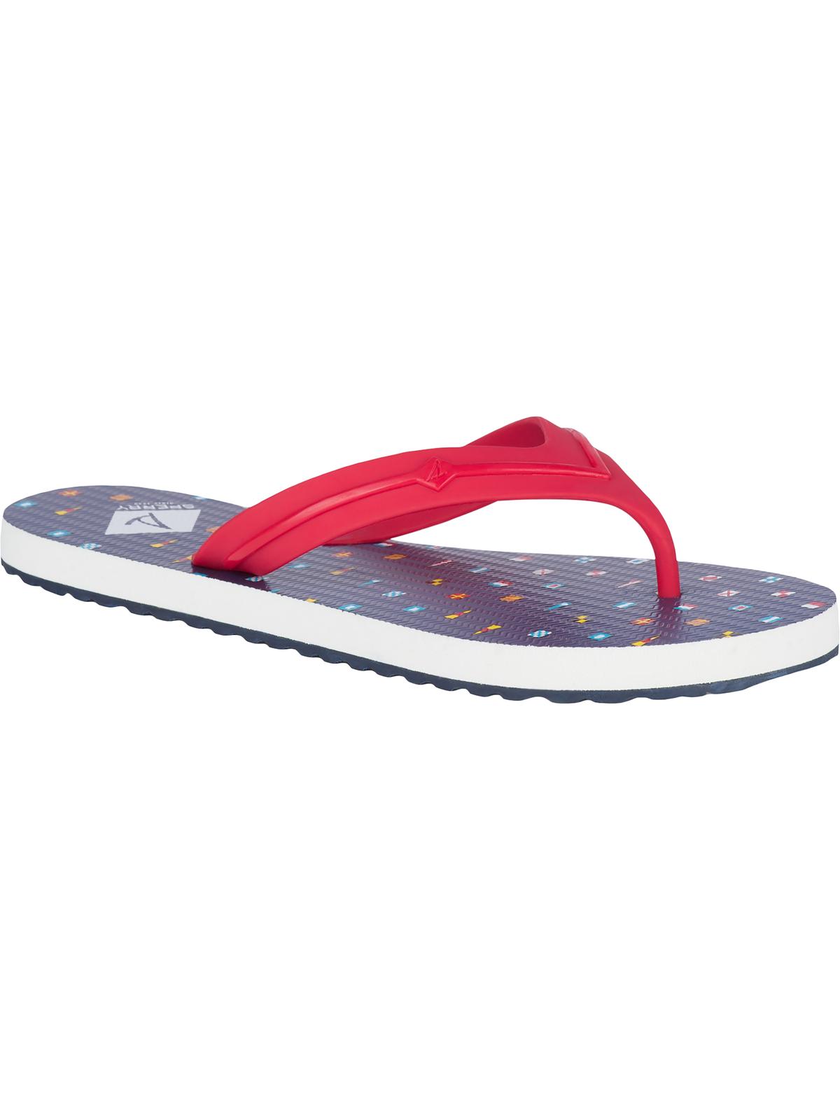 Sperry Women's Warf Thong Slip on Flip-Flops Red Size 8 M
