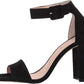 Chinese Laundry Womne's Ankle Strap Heel Black Size 11 M