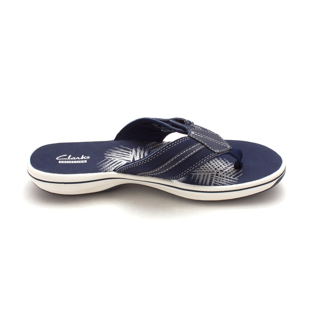 Clarks Women's Brinkley Bree Open Toe Casual -Navy Size 8 M