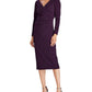 Ralph Lauren Women's Special Occasion Surplice Dress Purple Size 10 Petite