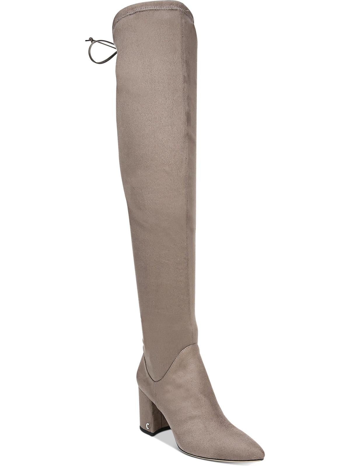 Circus by Sam Edelman Women's Hanover Lace Back Signature Thigh High Boots Gray Size 8.5 M