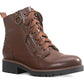American Rag Women's Tatum Leather Studded Combat Boots Brown Size 9 M