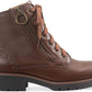 American Rag Women's Tatum Leather Studded Combat Boots Brown Size 9 M