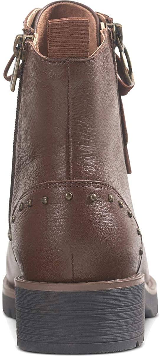 American Rag Women's Tatum Leather Studded Combat Boots Brown Size 9 M