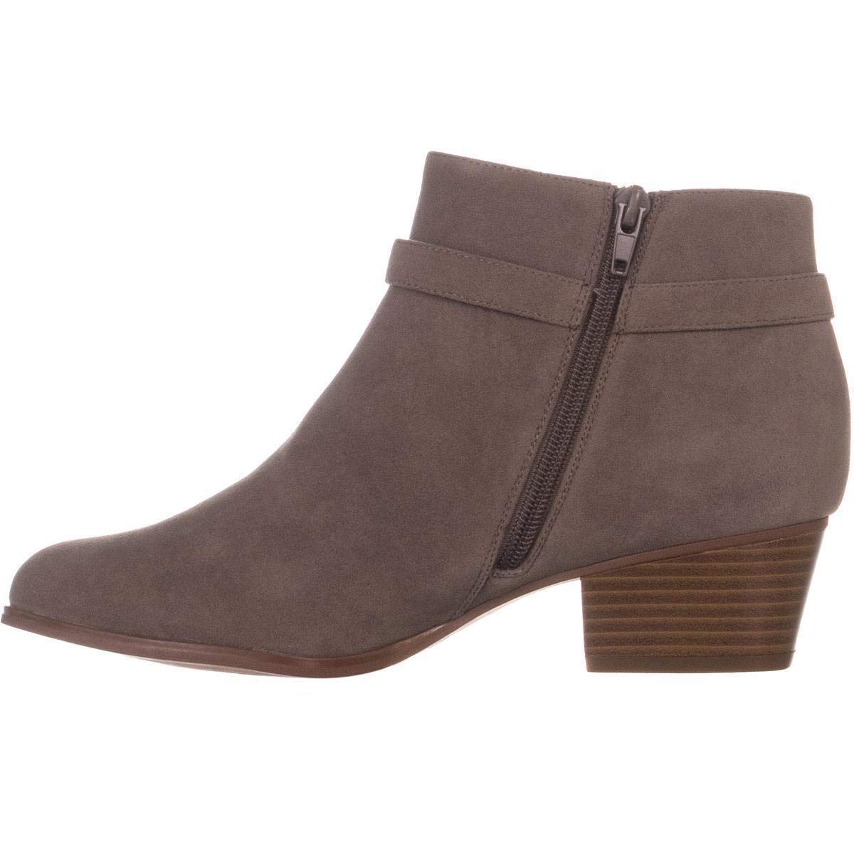 Giani Bernini Women's Dorii Leather Almond Toe Ankle Fashion Boots Gray Size 6.5 M
