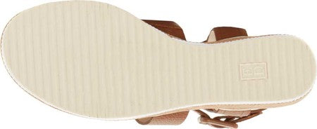 ED Ellen DeGeneres Women's Stassi Strappy Wedge Sandals Brown Size 6.5 M