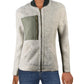 Free People Women's Textured Zip up Winter Jacket Coat Brown Size Small