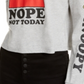Peanuts Juniors' Snoopy Graphic Hoodie Gray Size Large