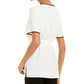 Alfani Women's Tie-Waist Top  White Size Small