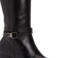 Giani Bernini Women's Rozario Leather Almond Toe Knee High Fashion Boots Black Size 5.5M