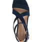 Sun + Stone Women's Quinn Block Heel City Sandals Blue Size 12M