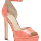 Jessica Simpson Women's Beeya Two-Piece Platform Sandals Women's Shoes Pink Size 8.5 M