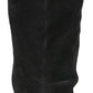 Dr. Scholl's Women's Devote Riding Faux Suede Wide Calf Boots Black Size 9M