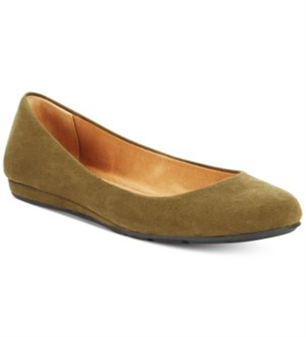 American Rag Women's Ellie Padded Insole Round Toe Flats Green Size 8.5 W