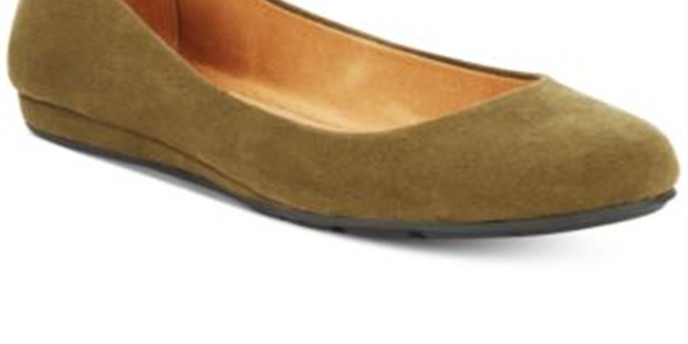 American Rag Women's Ellie Padded Insole Round Toe Flats Green Size 8.5 W