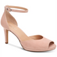Alfani Women's Peonyyl Suede Peep Toe Formal Ankle Strap Sandals Pink Size 7.5 M