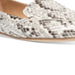 Steve Madden Women's  Snake Print Moc-Toe Studded Feather-s Pointed Toe Slip on Loafers White Size 11 M