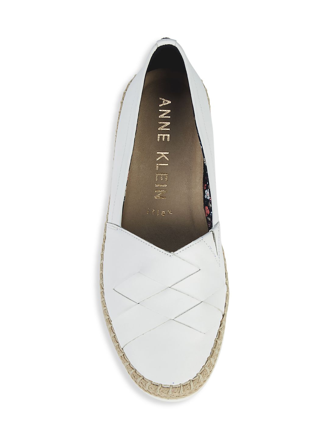 Anne Klein Women's Zessy Flats White Size 9.5M