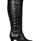 Karen Scott Women's Hollee Fabric Almond Toe Knee High Fashion Boots Wine Size 5 M