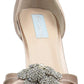 Betsey Johnson Women's Briar Fabric Peep Toe Ankle Strap Sandal Pink Size 7 M