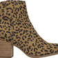 Carlos By Carlos Santana Women's Casual Tan Leopard Rowan Bootie Brown Size 7.5 M