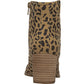 Carlos By Carlos Santana Women's Casual Tan Leopard Rowan Bootie Brown Size 7.5 M