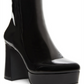 Madden Girl Women's Golda Platform Booties Black Size 7.5 M