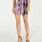 INC Women's Tie-Dye High Rise Casual Shorts Purple Size Medium