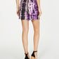 INC Women's Tie-Dye High Rise Casual Shorts Purple Size Medium