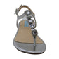Betsey Johnson Women's SB Laur Open Toe Casual Ankle Strap Sandals Gray Size 5.5 M